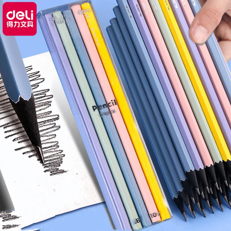 Set Color 2b/hb Hexagonal Black Kids Lapices For Drawing And Sketching School Aesthetic Stationery