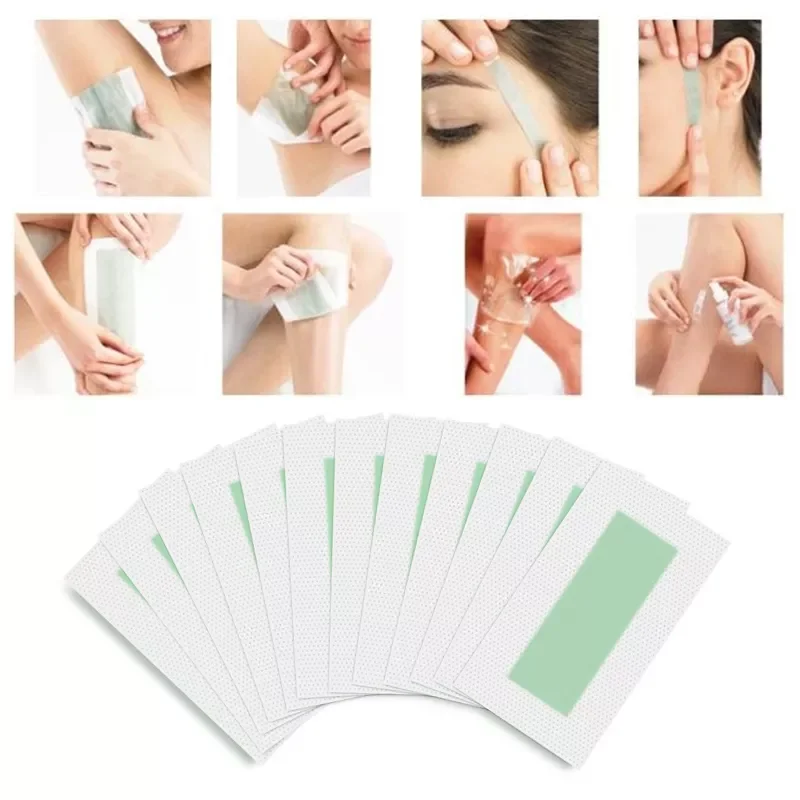 

10PCS Removal Nonwoven Body Cloth Hair Remove Wax Paper Double Side High Quality Hair Removal Epilator Wax Strip Paper For Body