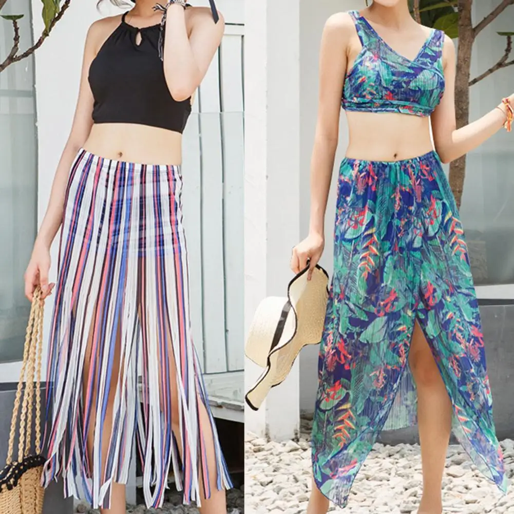 

Terrific Summer Swimsuit Conservative High Waist Soft Summer Swimwear Set Bikini Skirt Set Women Swimsuit 3 Pcs/Set