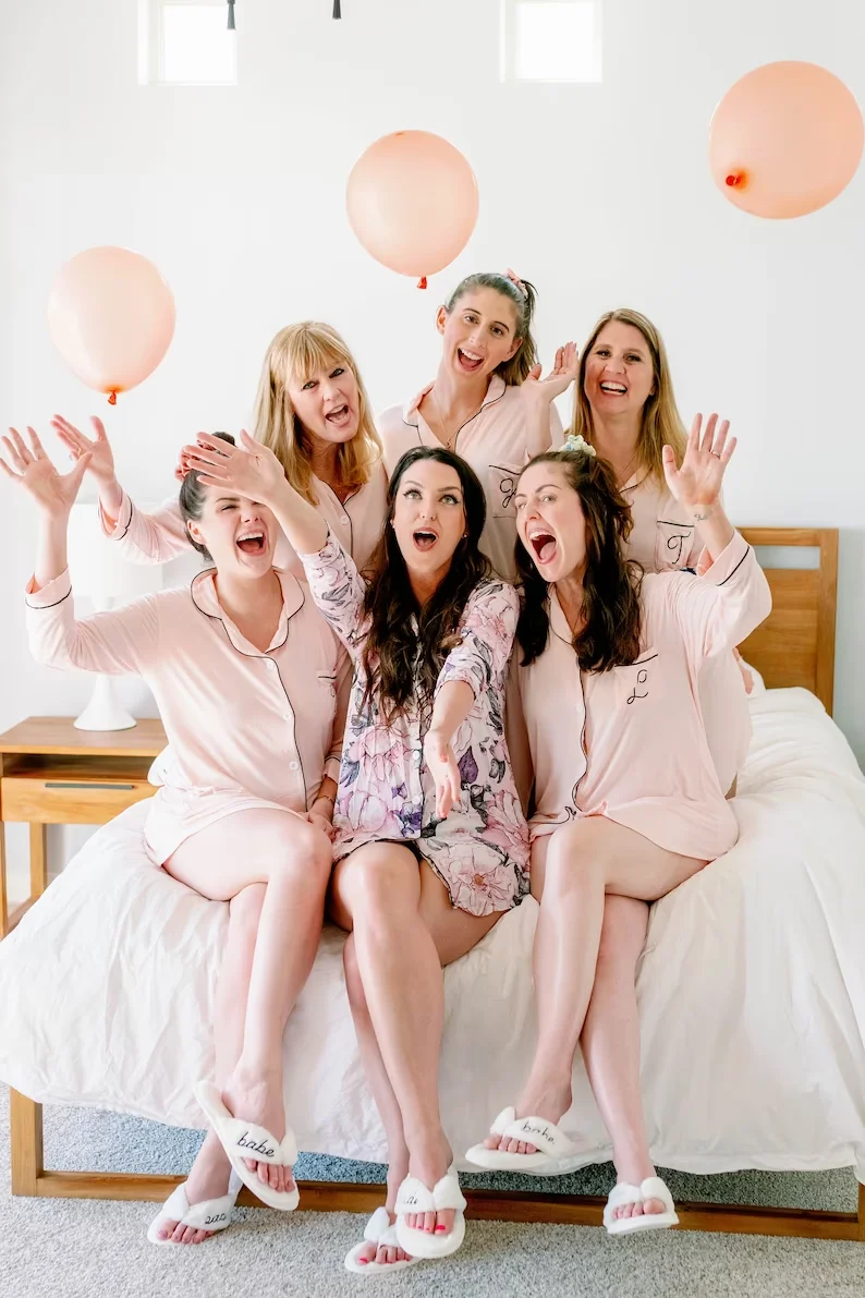 Personalized Bridesmaid Button Down Shirts Bridesmaid Sleep Shirts Bridesmaid Pajamas Monogram Bridesmaid Shirts Wedding Outfit