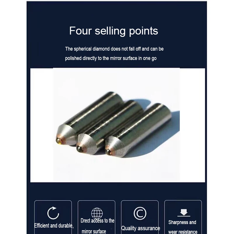 

1PC High Quality Level Of Jewelry Diamond Burnish Tools Mirror Surface Burnish Lathe Rolling Cutter Steering Lever Custom-Made