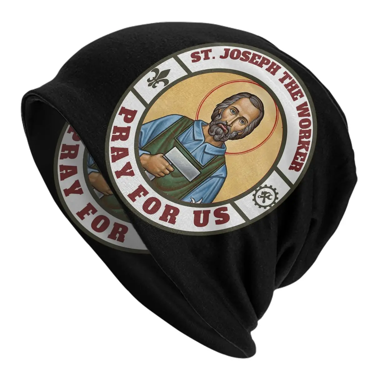 Saint Joseph The Worker, San Giuseppe, St Joseph Adult Men's Women's Knit Hat Keep warm winter knitted hat