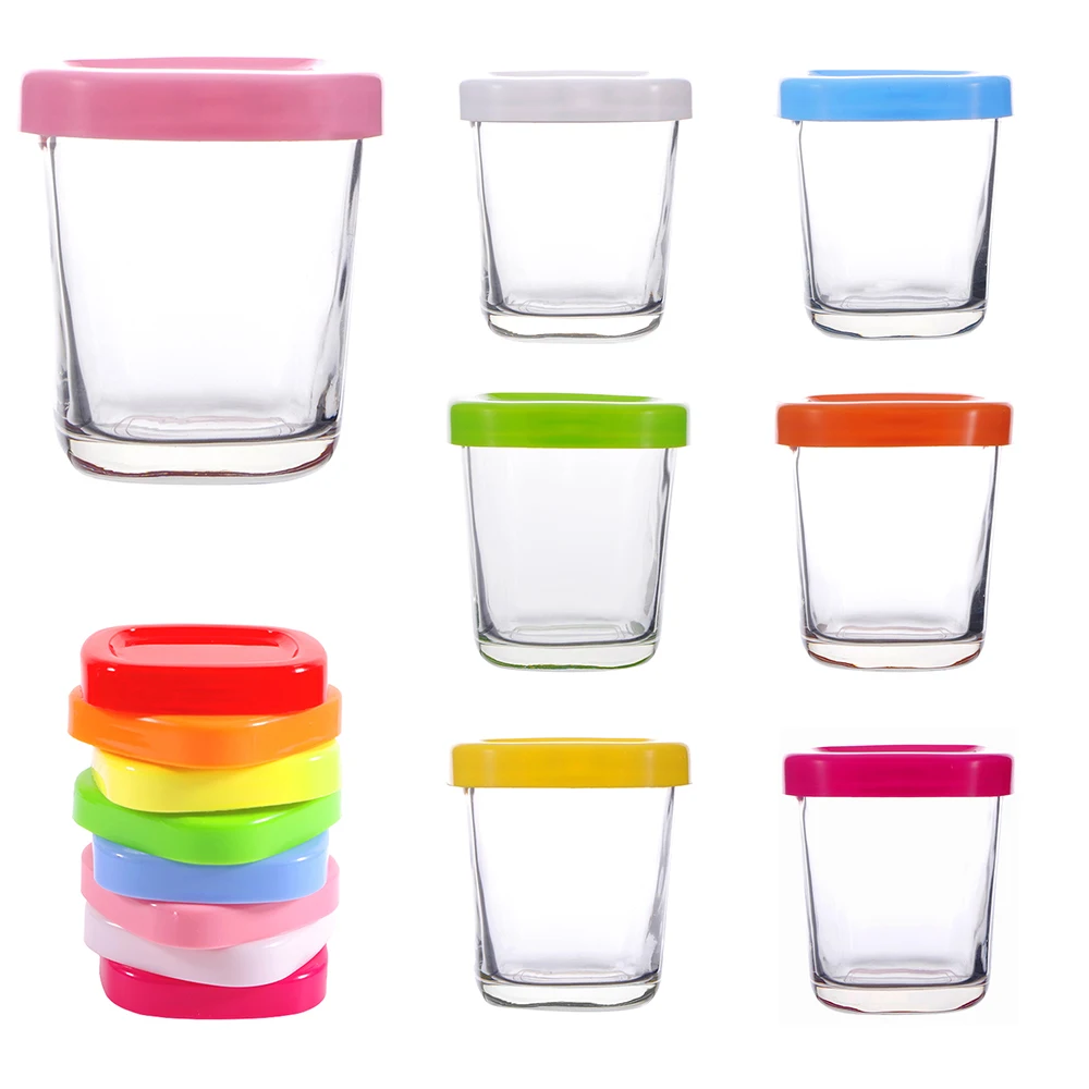 баночки стеклынные Мини-банки для йогурта многоразовые стеклянные банки 5 унций