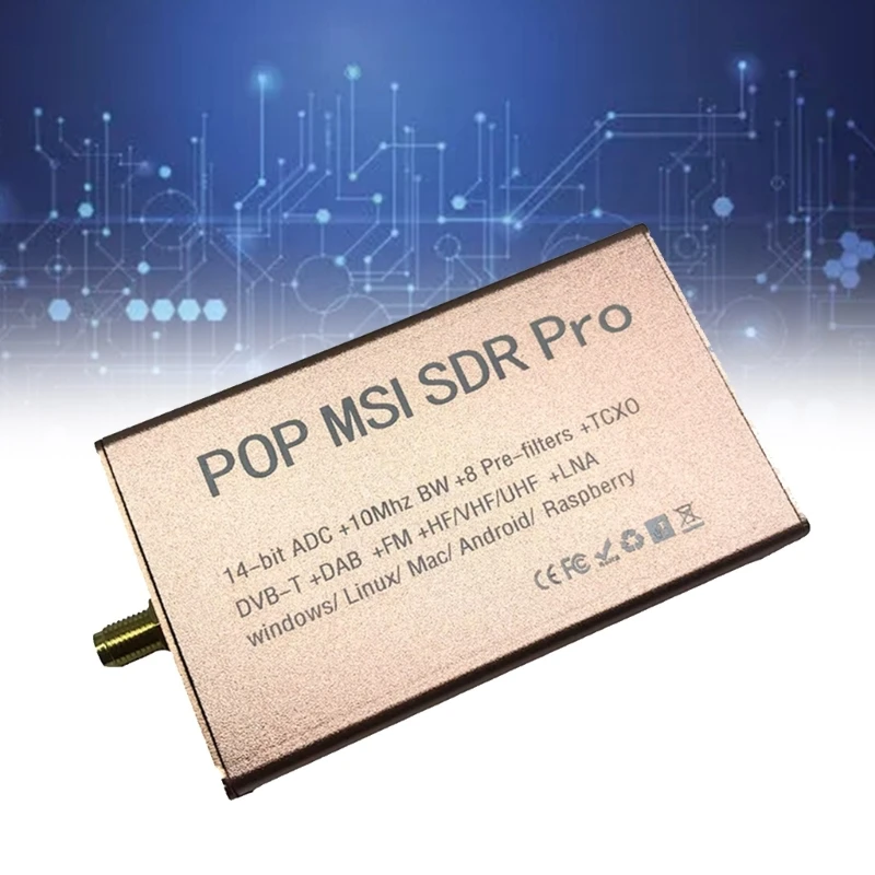 

Wideband 14bit Receiver with Continuous Coverage from 10kHz to 2GHz USB Powered Compatible withSDRplay Driver