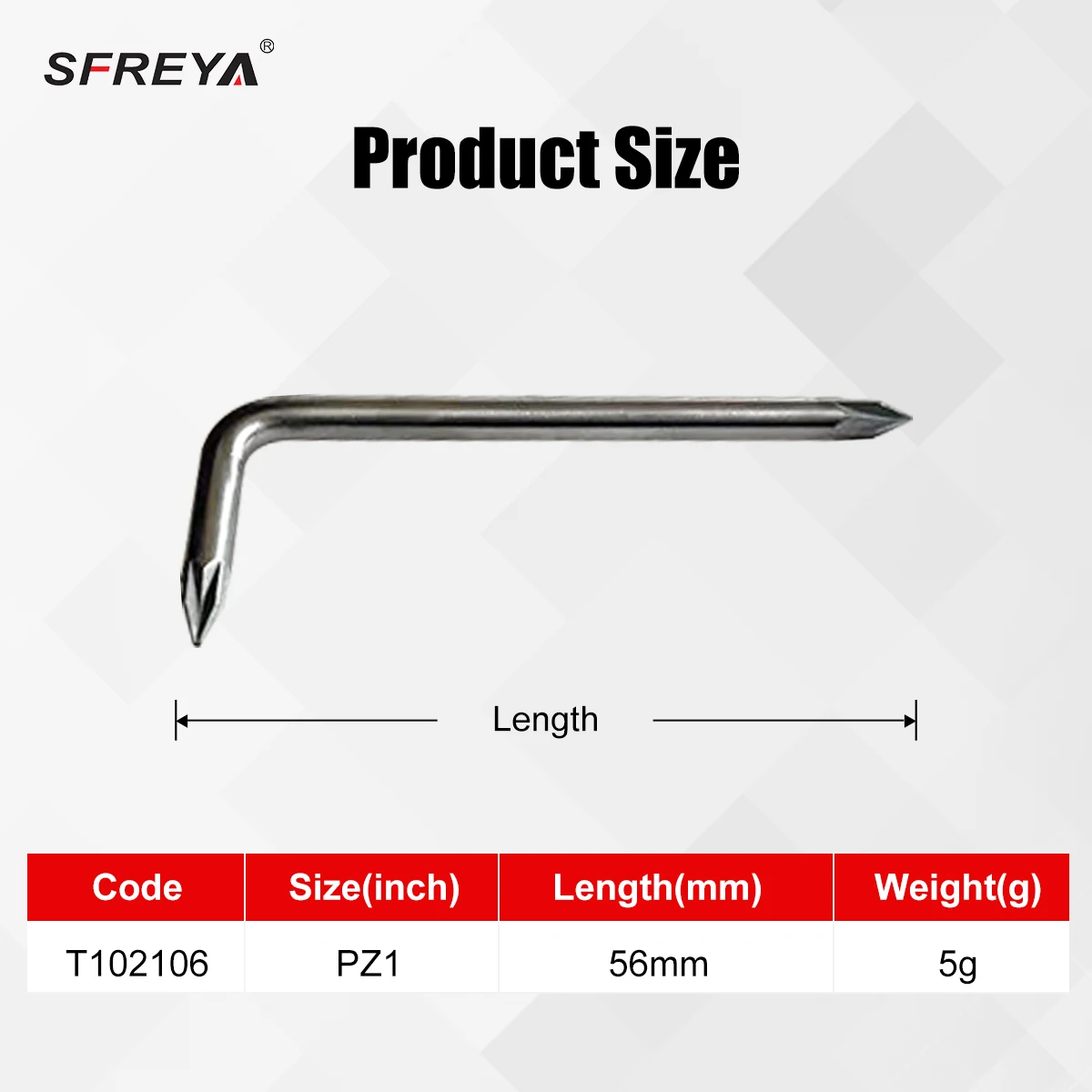 Фото Отвертка SFREYA T1021 L-образная из титана, Pozidriv PZ1, из титанового сплава, немагнитная, устойчивая к коррозии, легкий инструмент №5
