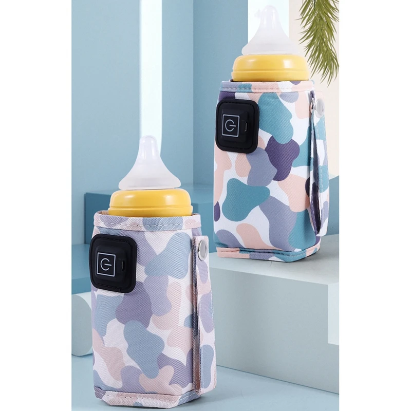 

Universal USB Milk Water Warmer Portable Nursing Bottle Heater Camouflage-Yellow