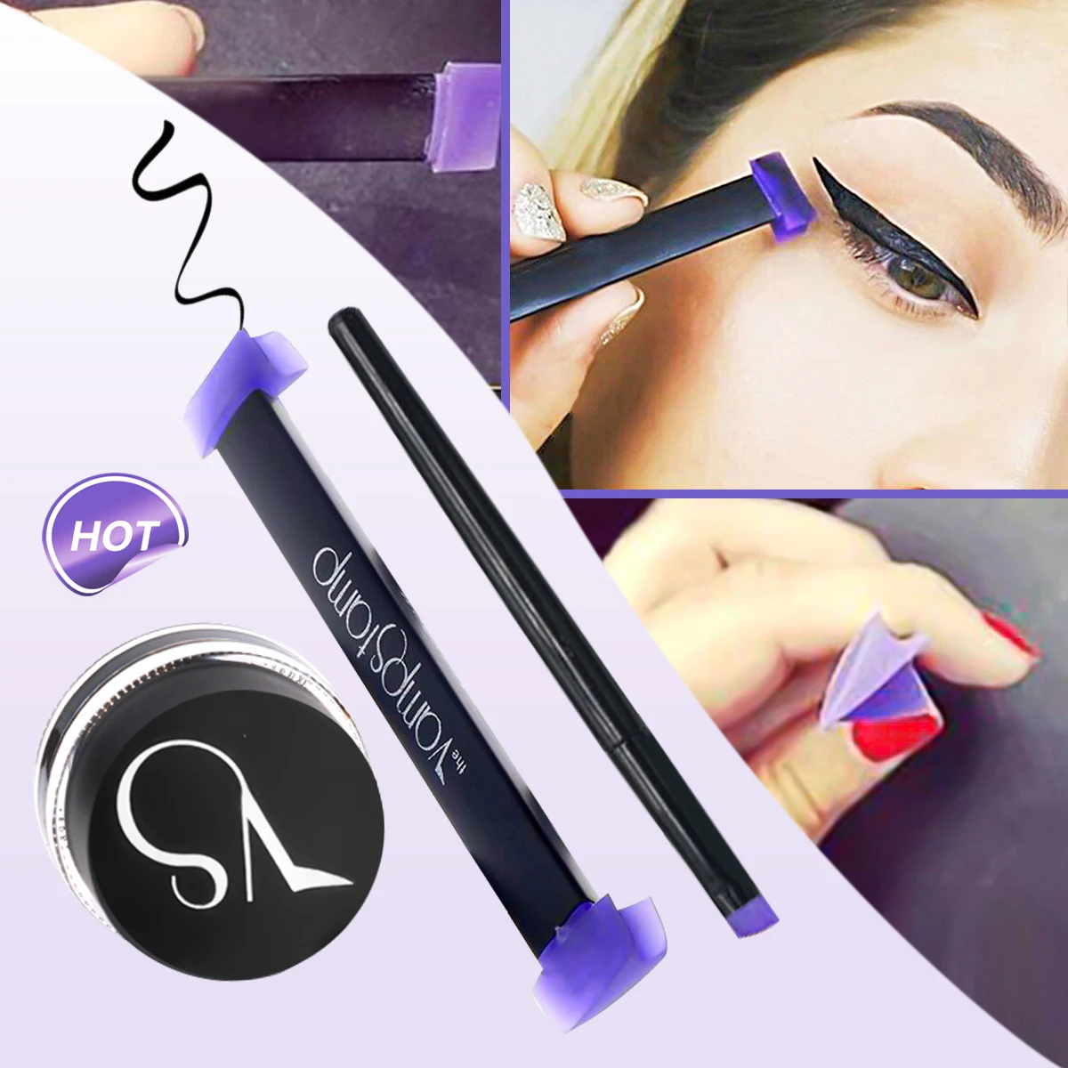 

Набор штампов и подводки для глаз, 2 размера