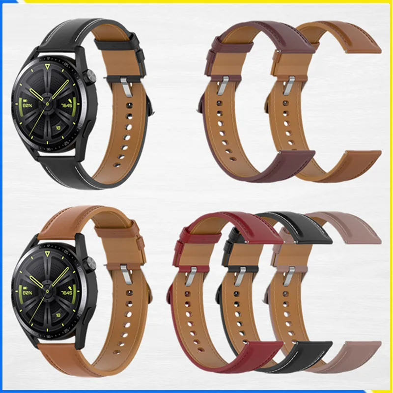 

Ремешок кожаный для Huawei Watch GT3 46 мм 42 мм, спортивный браслет для наручных часов GT GT2 Runner Honor, 2022