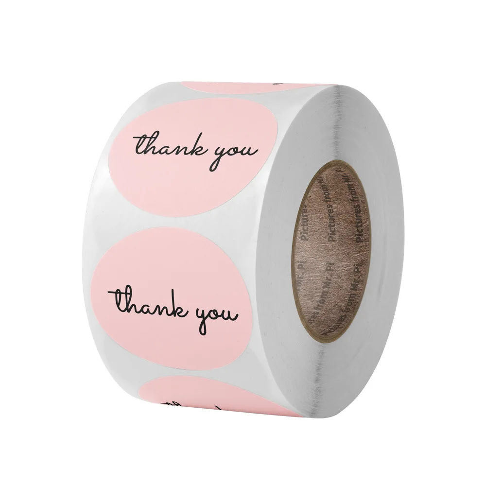 

Roll copper plate thank you seal sticker sticker label