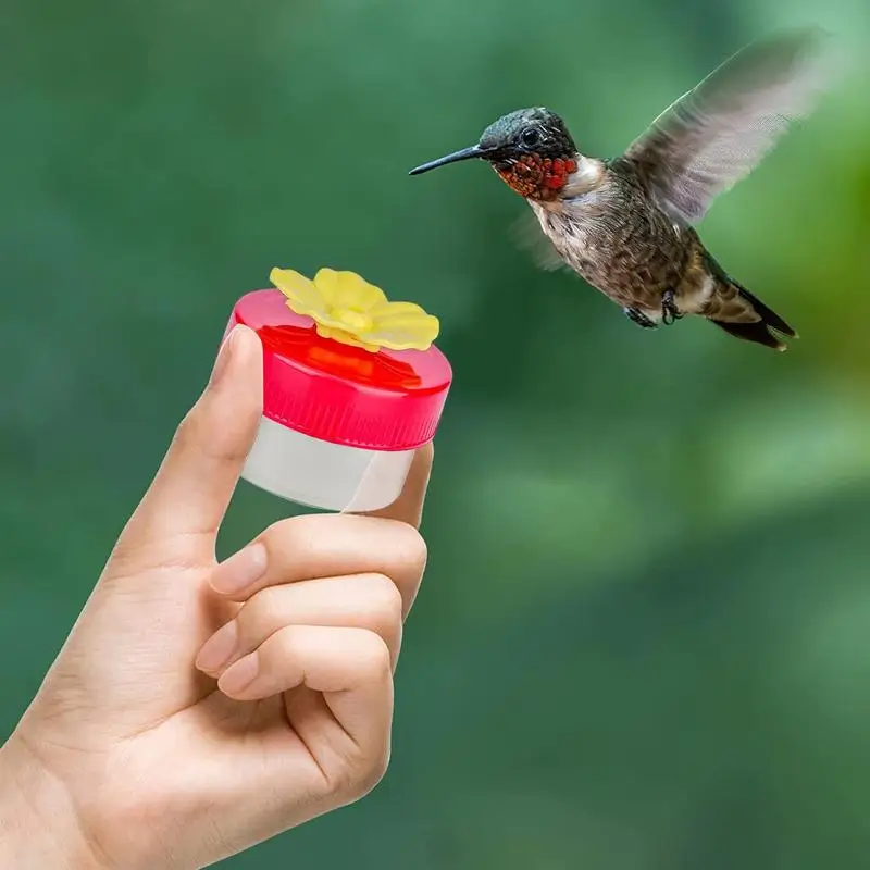 

Кольцо с колибри Фидер для уличных цветов, ручная пластиковая водяная кормушка для птиц, инструменты и аксессуары для кормления колибри