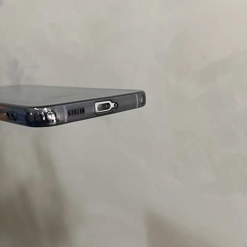 Luxury Transparent Black Phone Case Suitable for Samsung Galaxy S23 S22 Ultra S21 S20 FE Note 20 10 Plus Anti-fall Soft Case