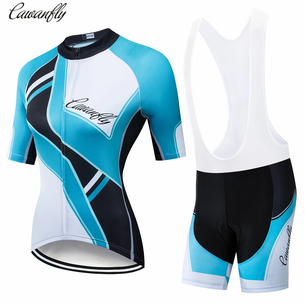 

CAWANFLY Short Sleeve Summer Cycling Jersey Set Women Mountain Bike Clothing Breathable Cycling Wear Pro Team Bicycle Clothes