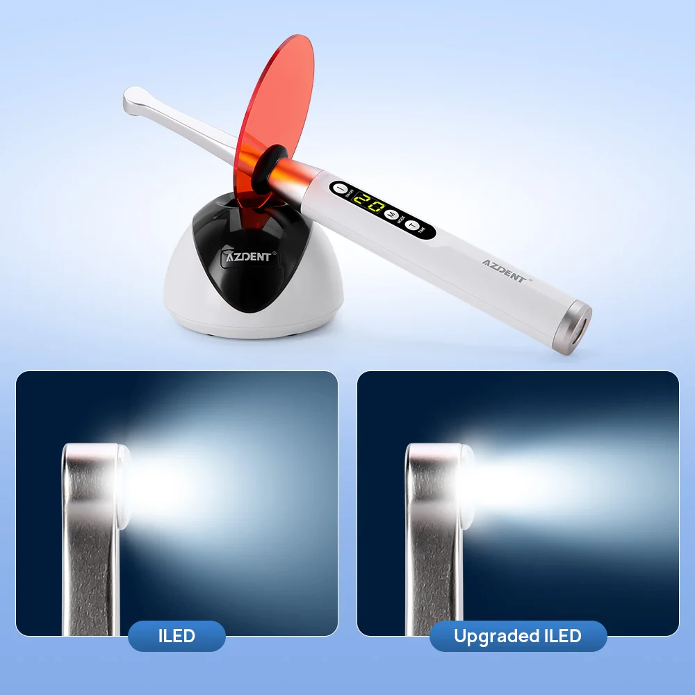 Стоматологическая Беспроводная лампа для фотостудии 3 режима 800-2200 МВт/км² нм-нм