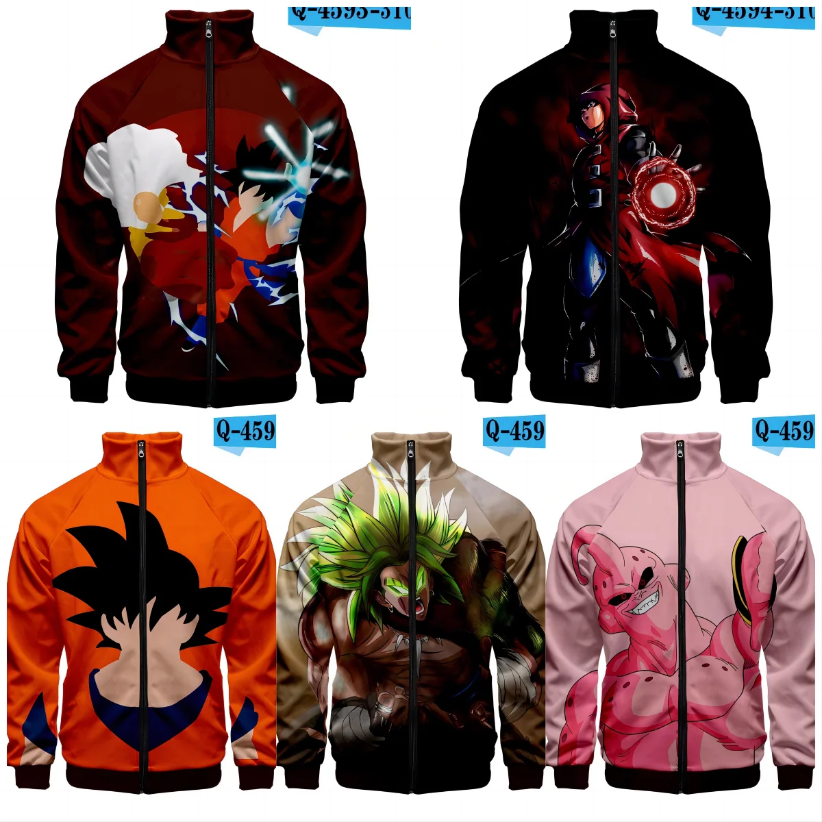 

Cartoon Dragon Ball Casual Men Women Autumn Winter Hoodie Fashion Funny Streetwear Sweatshirt Cosplay Costume Zipper Men Hoodies