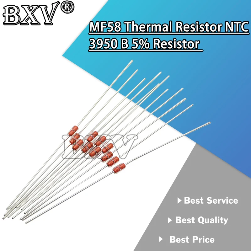 

20PCS/LOT Thermal Resistor NTC MF58 3950 B 5% 1K 2K 5K 10K 20K 50K 100K 200K 500K 1M 1/2/3/5/10/K Ohm R Thermistor Sensor