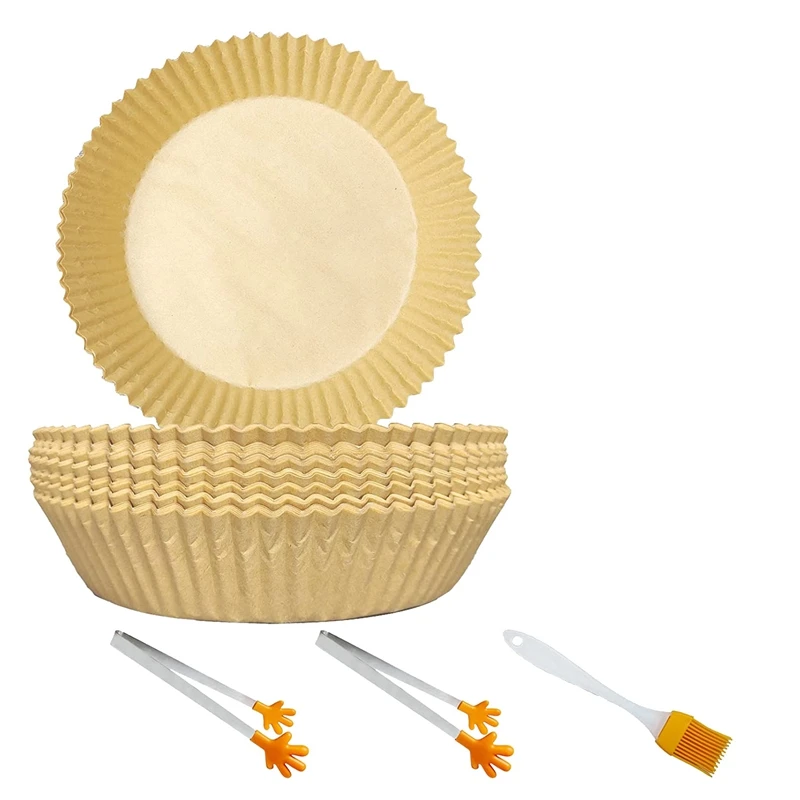 

Air Fryer Disposable Paper Liner 100 Pcs Non-Stick Air Fryer Liners Air Fryer Parchment Paper Food Grade Baking Paper