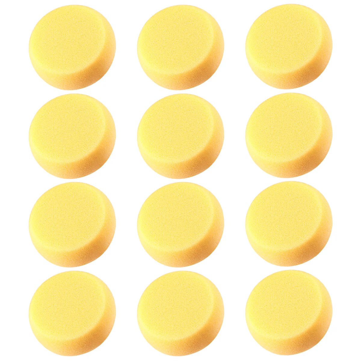 

Healifty 12pcs Round Synthetic Watercolor Artist Sponges for Painting Crafts Pottery (Yellow)