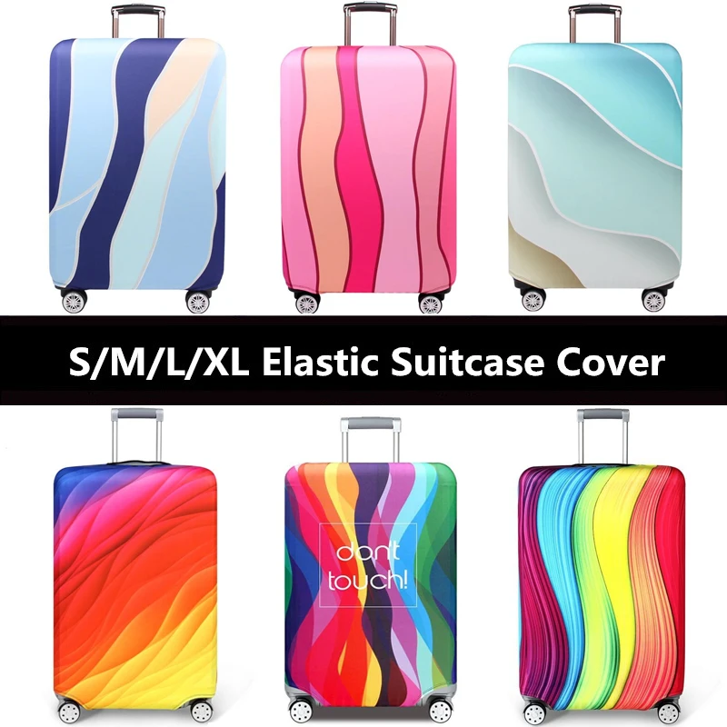 18-22Inch Thicken Wear Suitcase Cover High Elastic Luggage Protective Sleeve Travel Trolley Luggage Dust Accessories Supplies