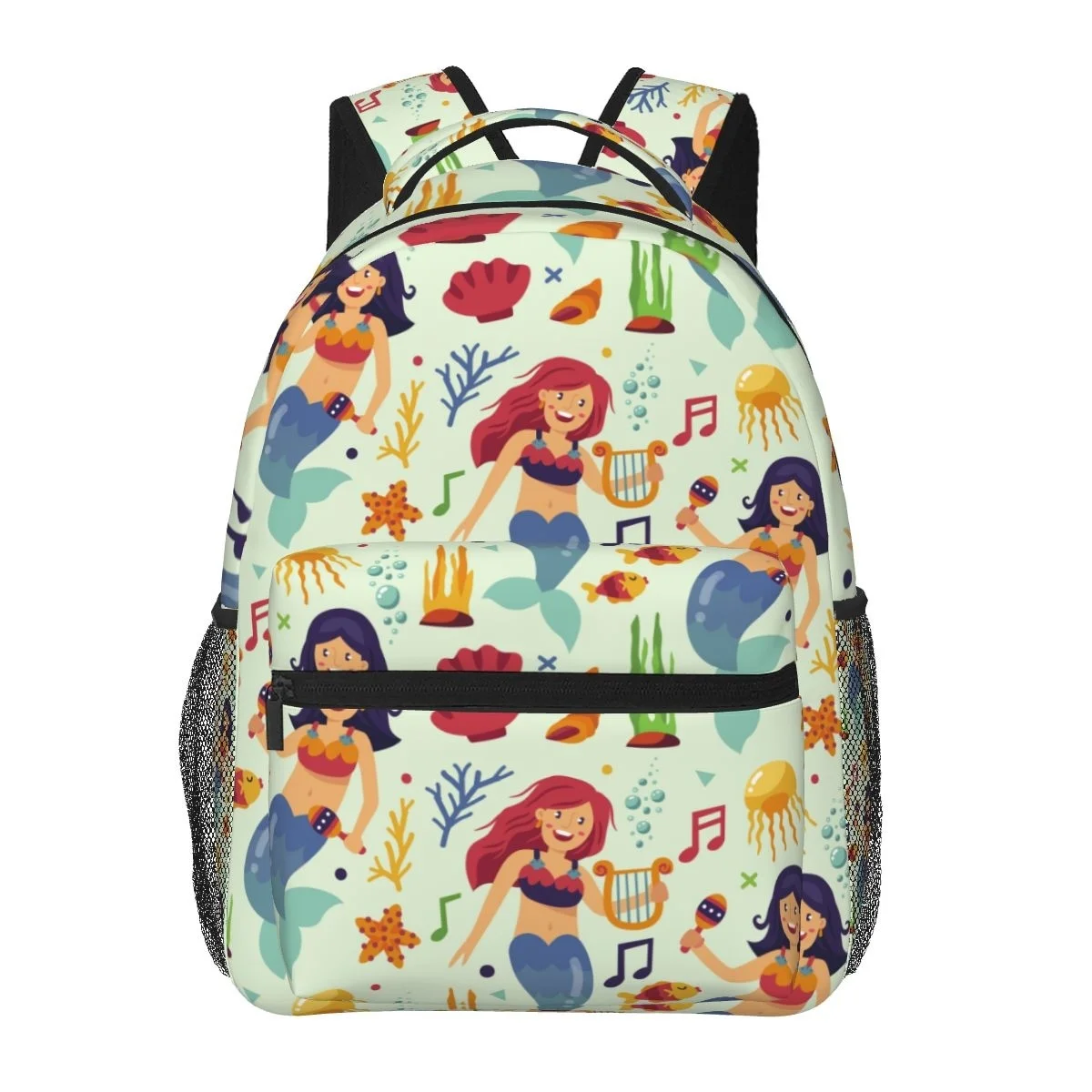

Women Men Backpack Cute Mermaid Travel Female Bag Male Laptop Backpack Book Bag