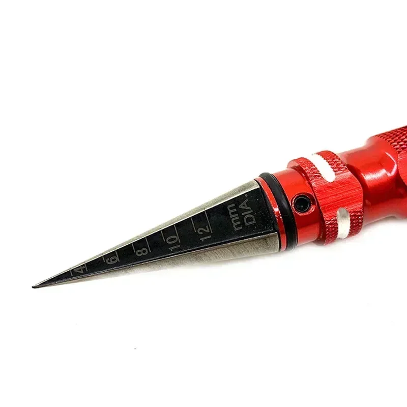 Развертка для корпуса с алюминиевой ручкой Mit Alu Griff Дырокол TRA3433X 3433X 0-12 мм