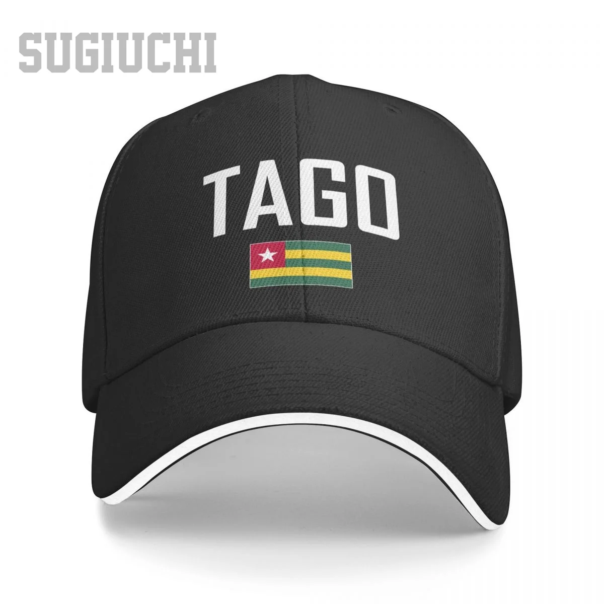 

Unisex Sandwich TAGO TOGO Flag And Font Baseball Cap Men Women Hip Hop Caps Snapback Golf Hat Fishing