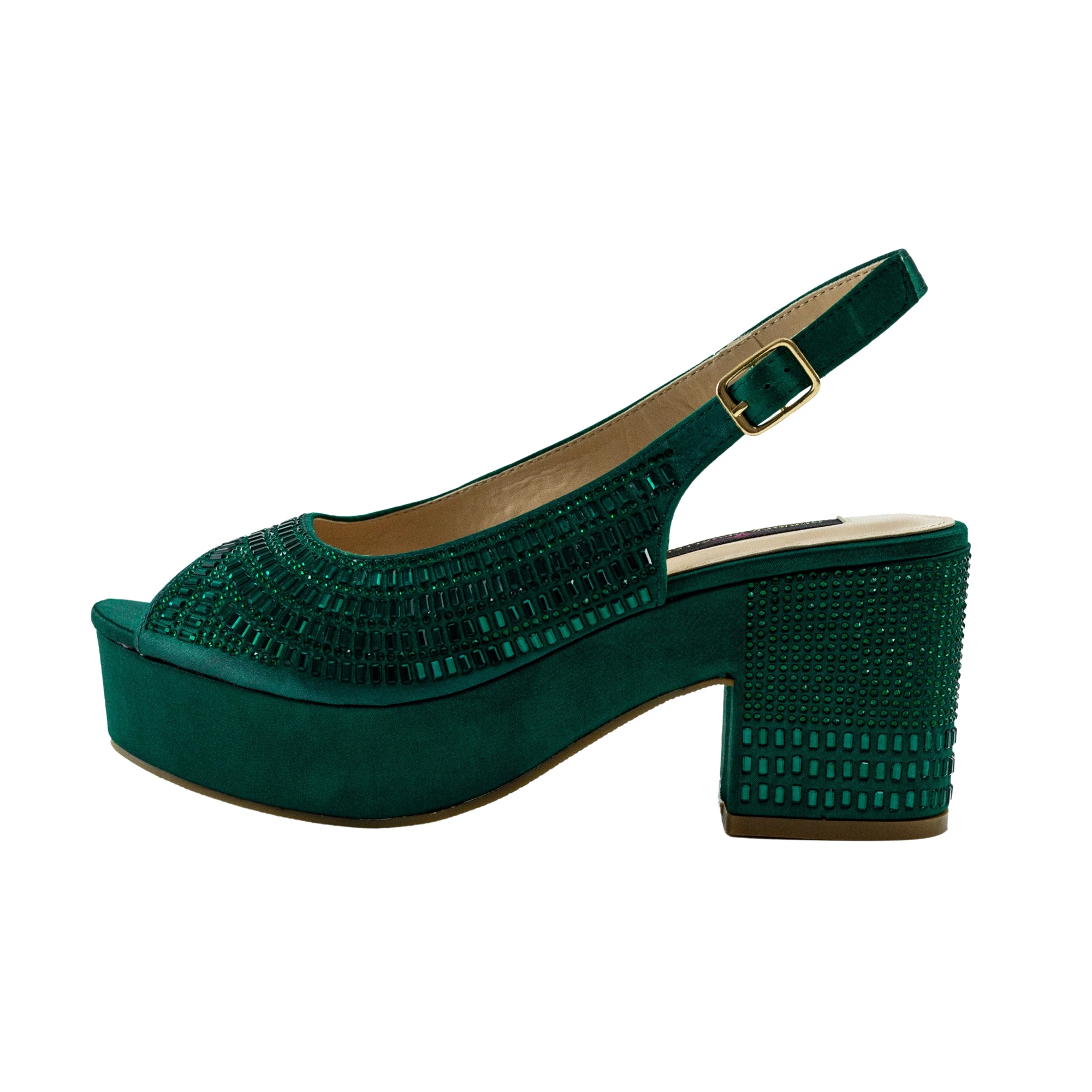 Top Designer Sandals Chunky Shoe Platform Shoes Wedding Dress Pumps Nigerian Square Heeled Pumps Sandals Lady Party High Heels