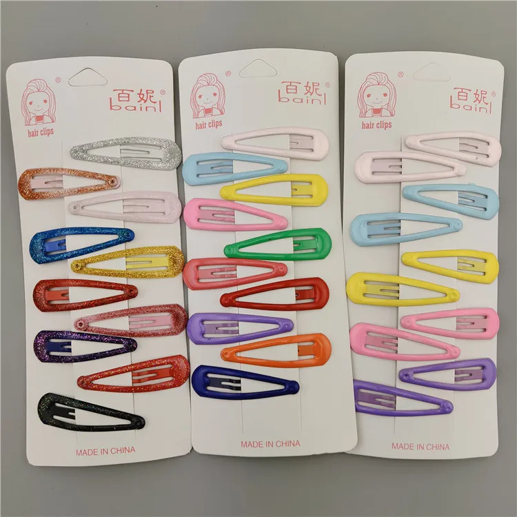 

10 шт. великолепные цветные заколки для девочек, милые яркие заколки для волос, детские заколки для волос 5 см