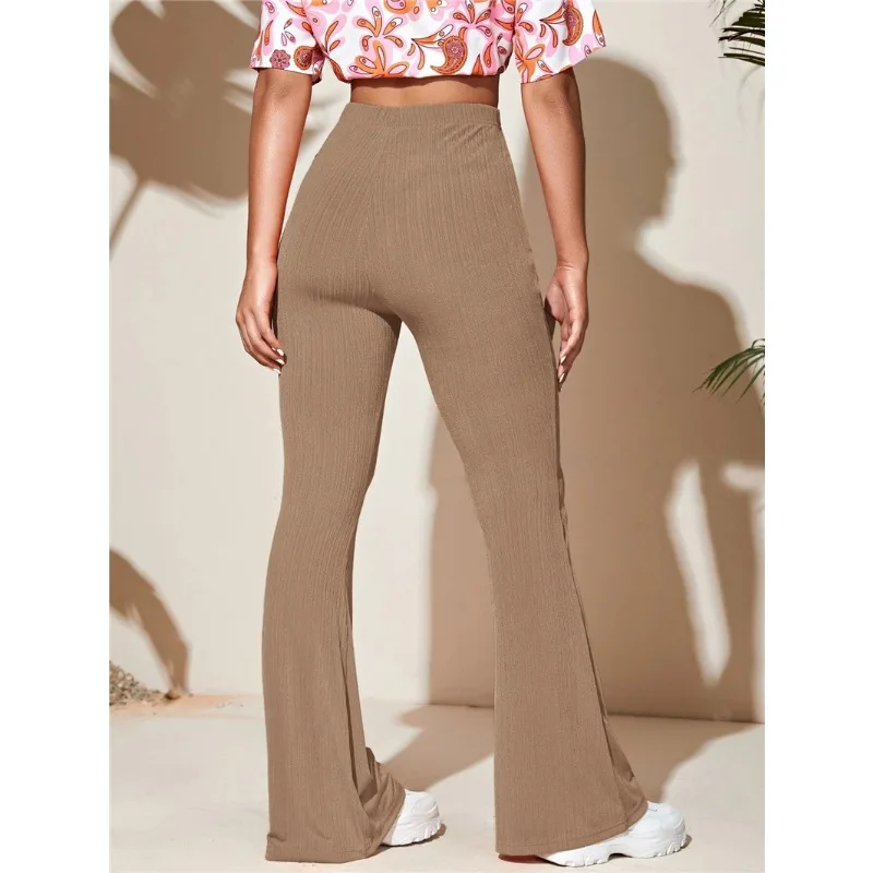 Женские повседневные трикотажные спортивные штаны для йоги Новинка Лето-Осень