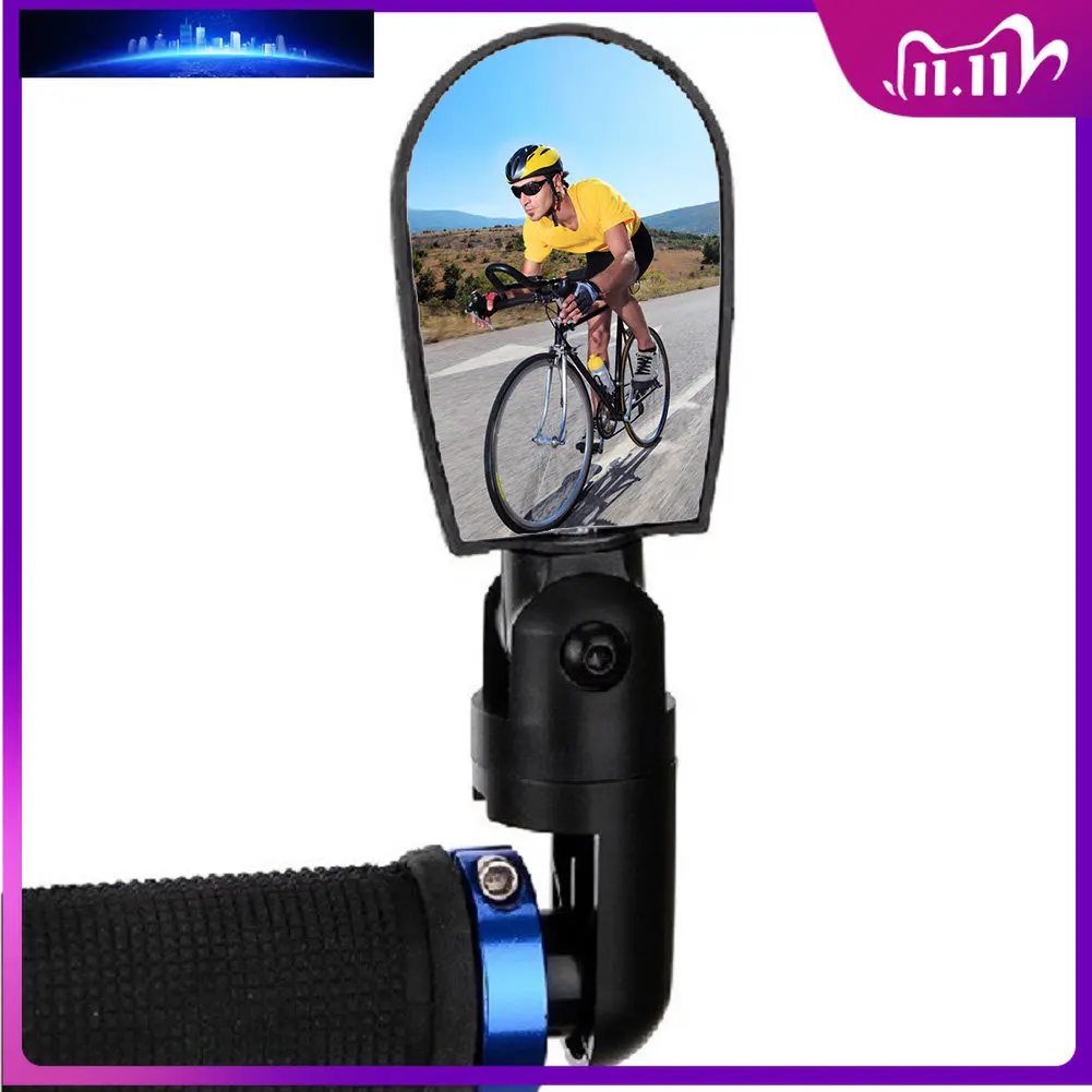 

1 Pcs Universal Adjustable Rotation Mini Bicycle Mirrors for MTB Road Bike Cycling Wide-Angle Handlebar Rearview Mirror Cycling