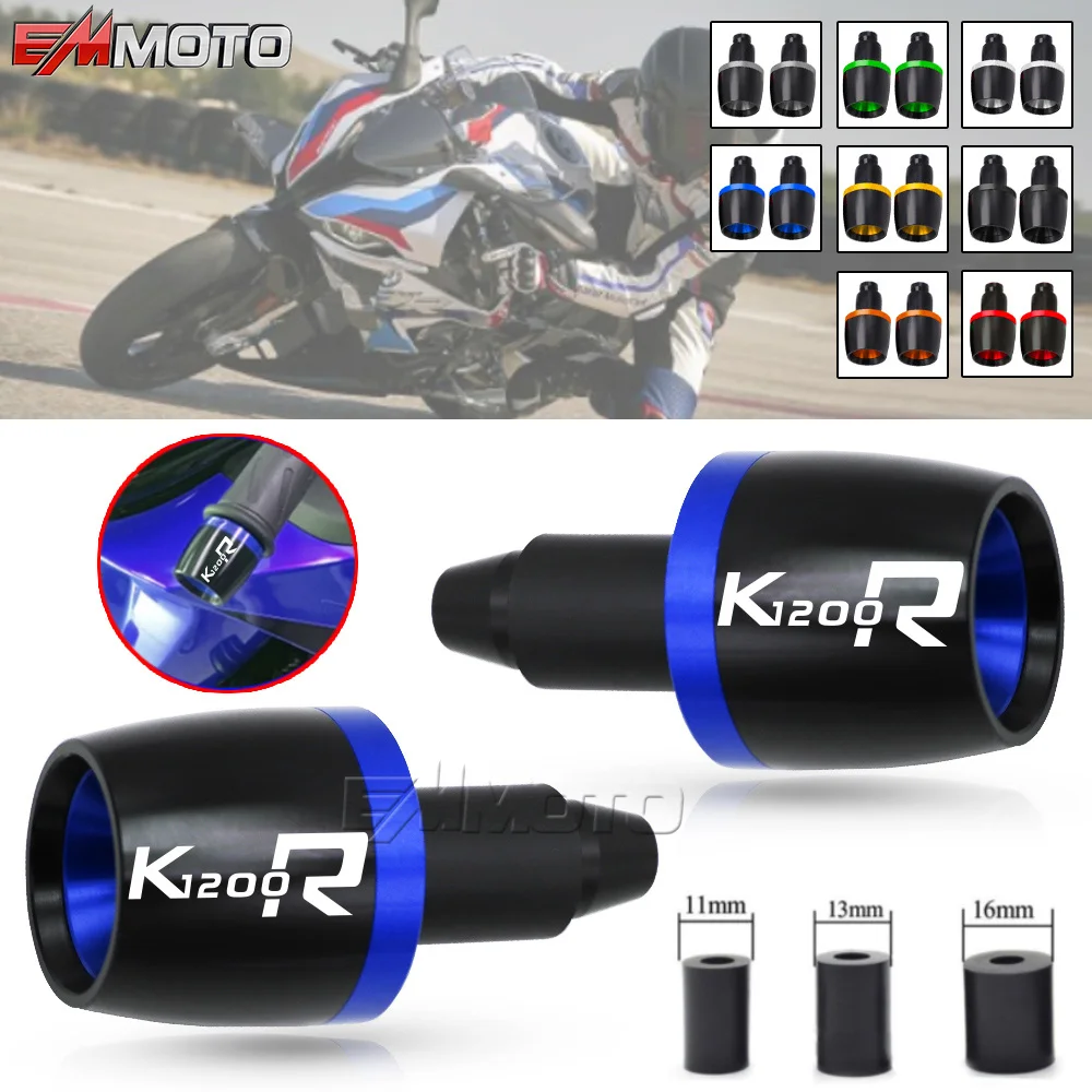 

7/8" 22mm Motorcycle Accessories CNC Aluminum Handlebar Ends Plug Slider Handlebar End Grips Cap For BMW K1200R K 1200R k1200r