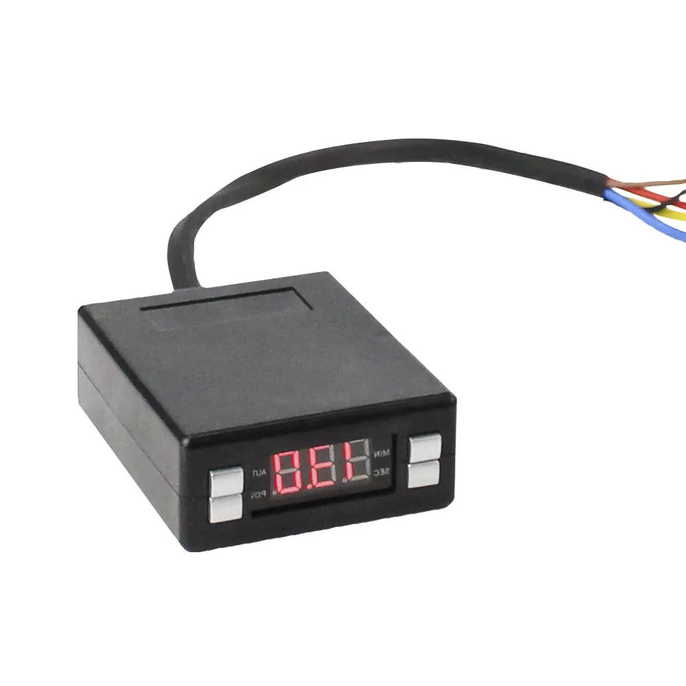 

New Car Turbo Timer Universal 12V Mini Box Style Black Color Red LED Digital Display Timer