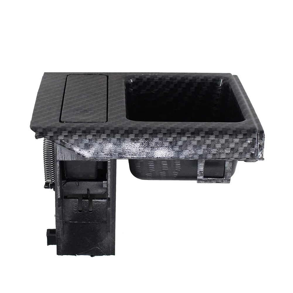 

High Quality Cup Holder Storage Box Stowing Tidying Tray Abs Armrest Carbon Filber Center Console Coin Convenient