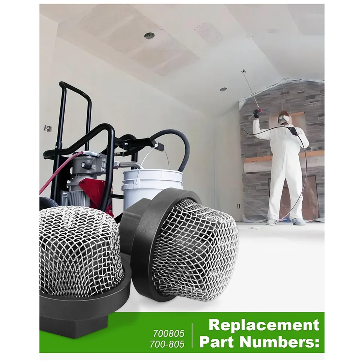 700805 /700-805 Безвоздушный распылитель краски Воздушный впускной фильтр Подходит для