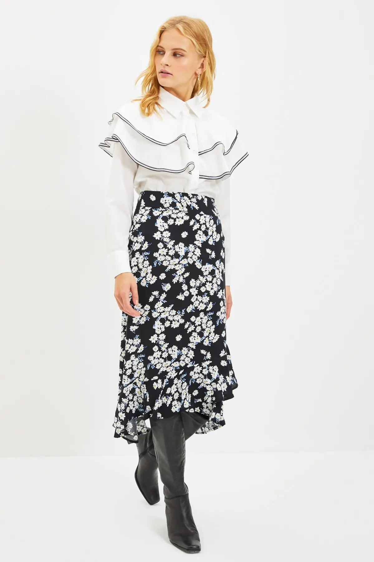 

Trendyol Flounces Skirt TWOAW22ET0256