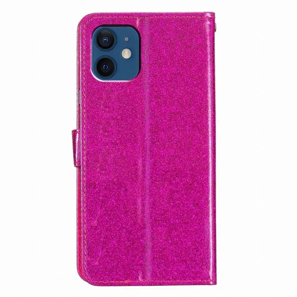 Одноцветный флип-чехол для Apple iPhone 15 14 13 11 12 6 6s 7 8 SE 2020 хранилище карт модный