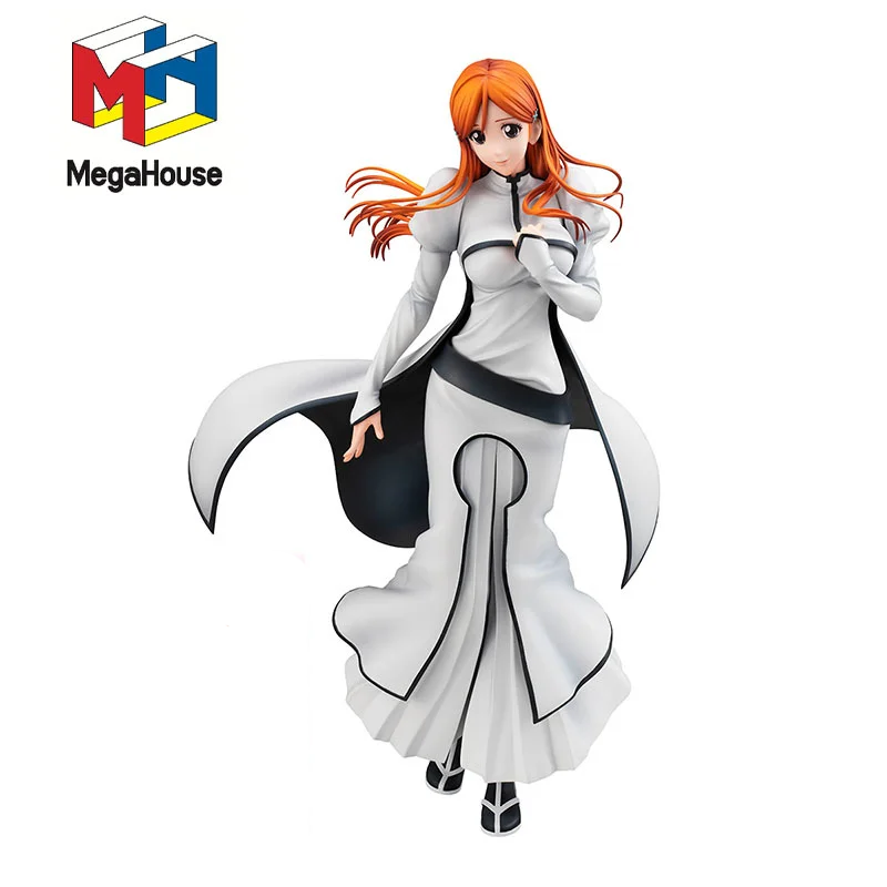 

In Stock Original Genuine Megahouse Inoue Orihime GALS Series BLEACH PVC Action Anime Figure Model Toys Doll Gift 21cm