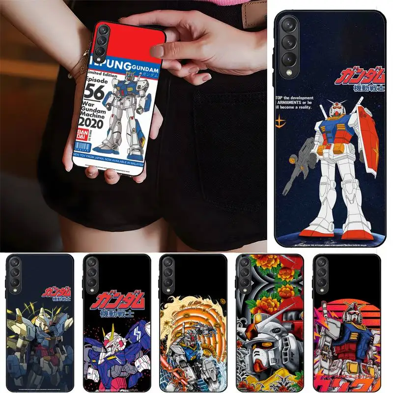 

LVTLV Gundam Phone Case for Huawei fundas shell cover Y9 Y7 Y5 Y6 Prime 2019 Y9s Mate 30 20 10 Lite 40 Pro Nova 5t