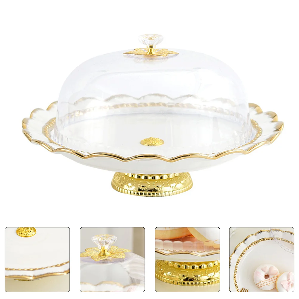 

1 set of Fruit Serving Plate Cake Storage Plate Snacks Desserts Storage Container