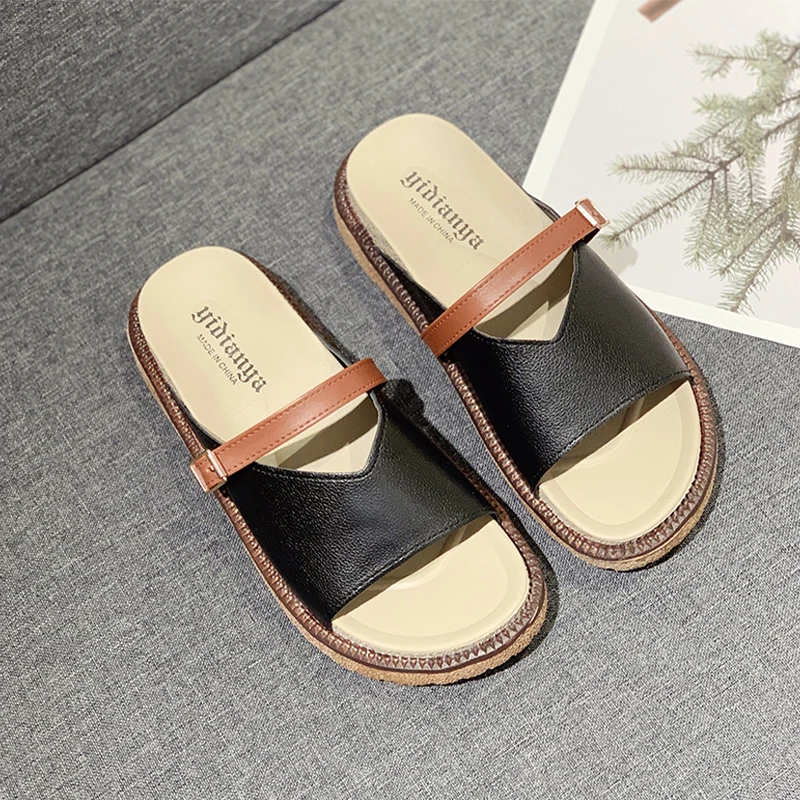 

Шлепанцы женские на платформе, повседневные сандалии с ремешком на пятке, дизайнерские, Классическая Летняя Брендовая обувь, сланцы, 2023