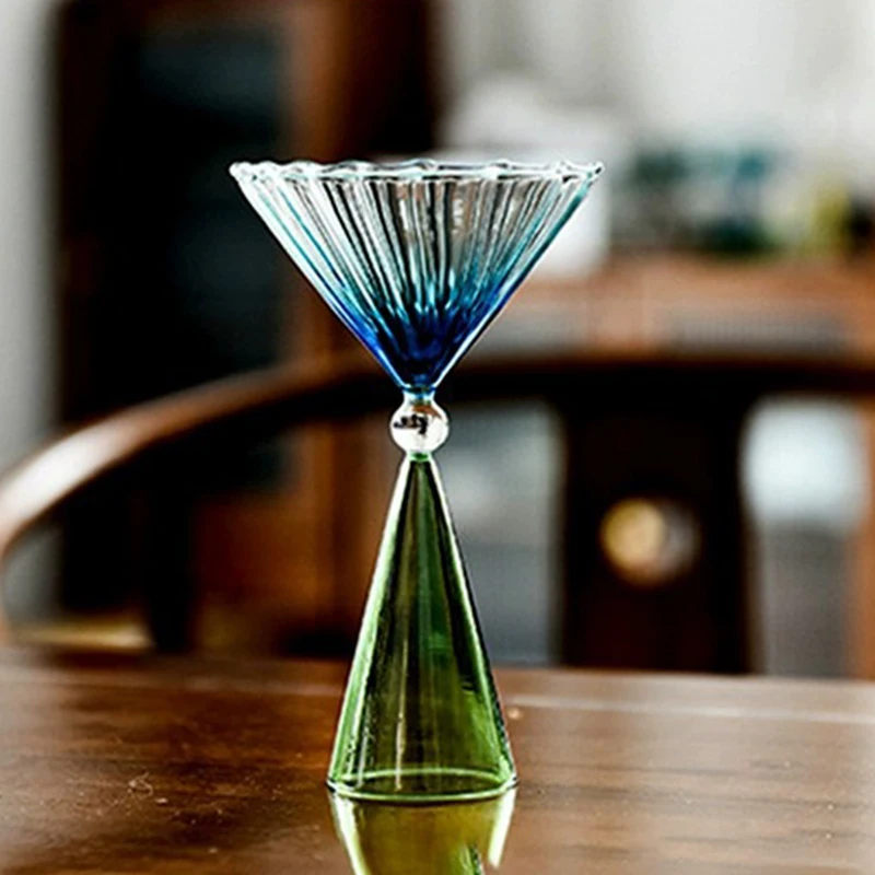 Креативный Геометрический Узор Из Боросиликатного Стекла Бокал Для Вина