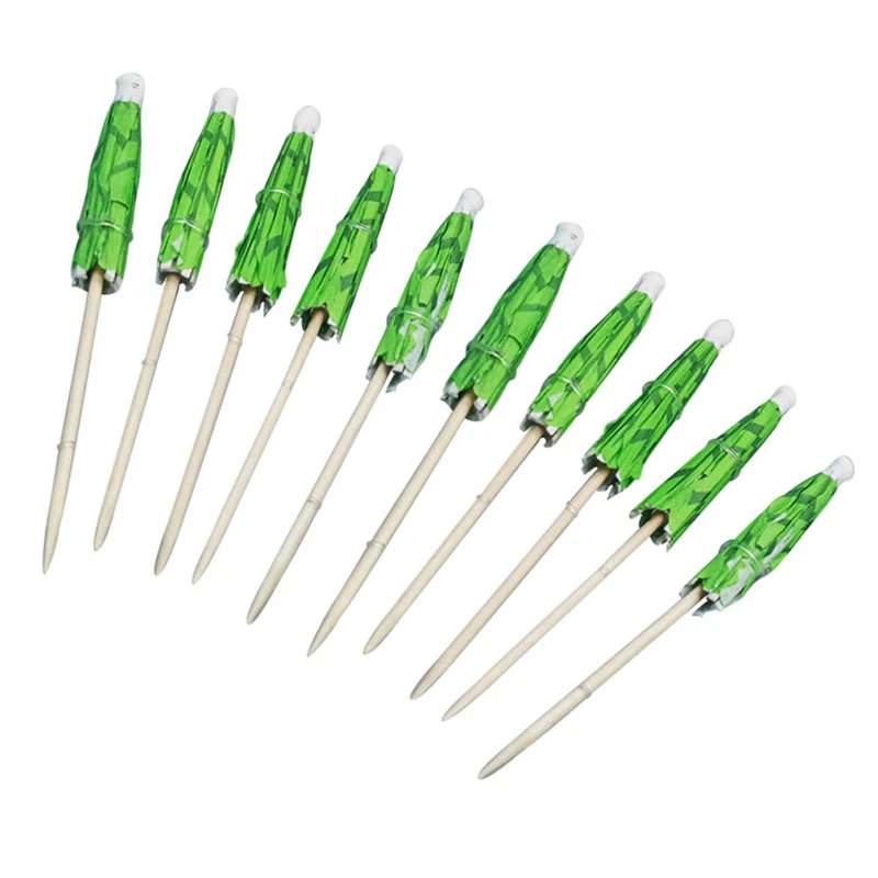 

Палочки для коктейлей R2LD в форме кокосовой пальмы, зонтики ручной работы, Фруктовые палочки с зеленой кокосовой пальмой, топперы для кексов ...