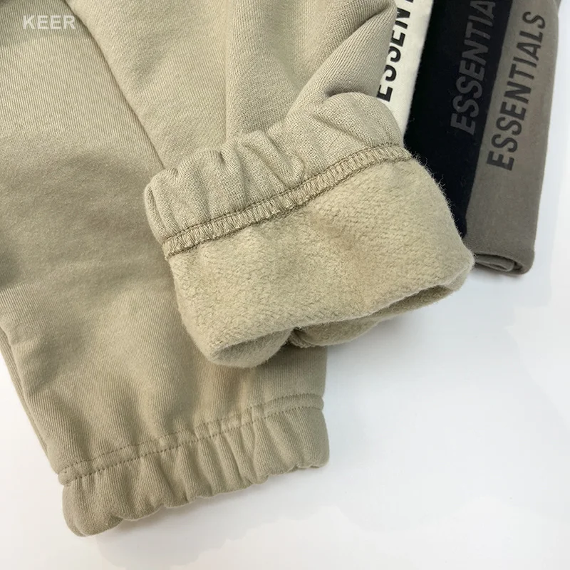 ESSENTIALS Men Jogging Pants Jerry Lorenzo Designer 1:1 Printed Reflective Letters 100% Cotton Hip Hop Loose Unisex Sweatpants
