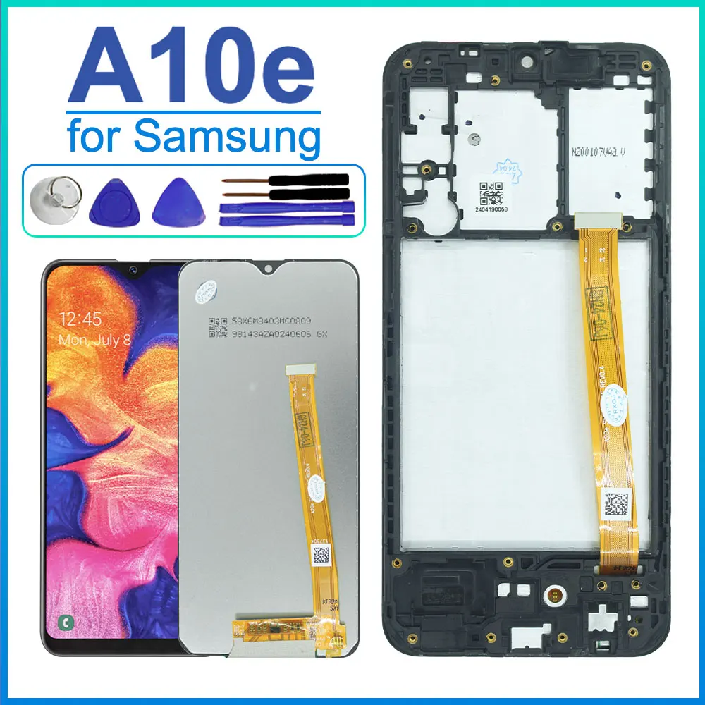 Фото Высококачественный ЖК-дисплей для Samsung Galaxy A10E A102 A102U, сенсорный экран, дигитайзер, комплект для замены №1