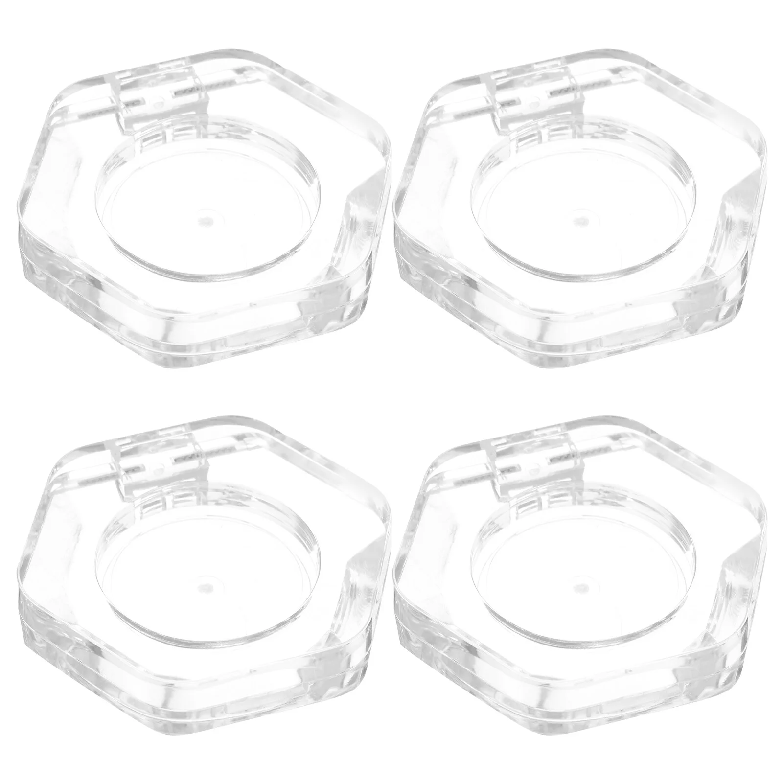 

4 Pcs Box Empty Makeup Container Pallet Palettes Tray Eyeshadow Pan Blusher Pans Case