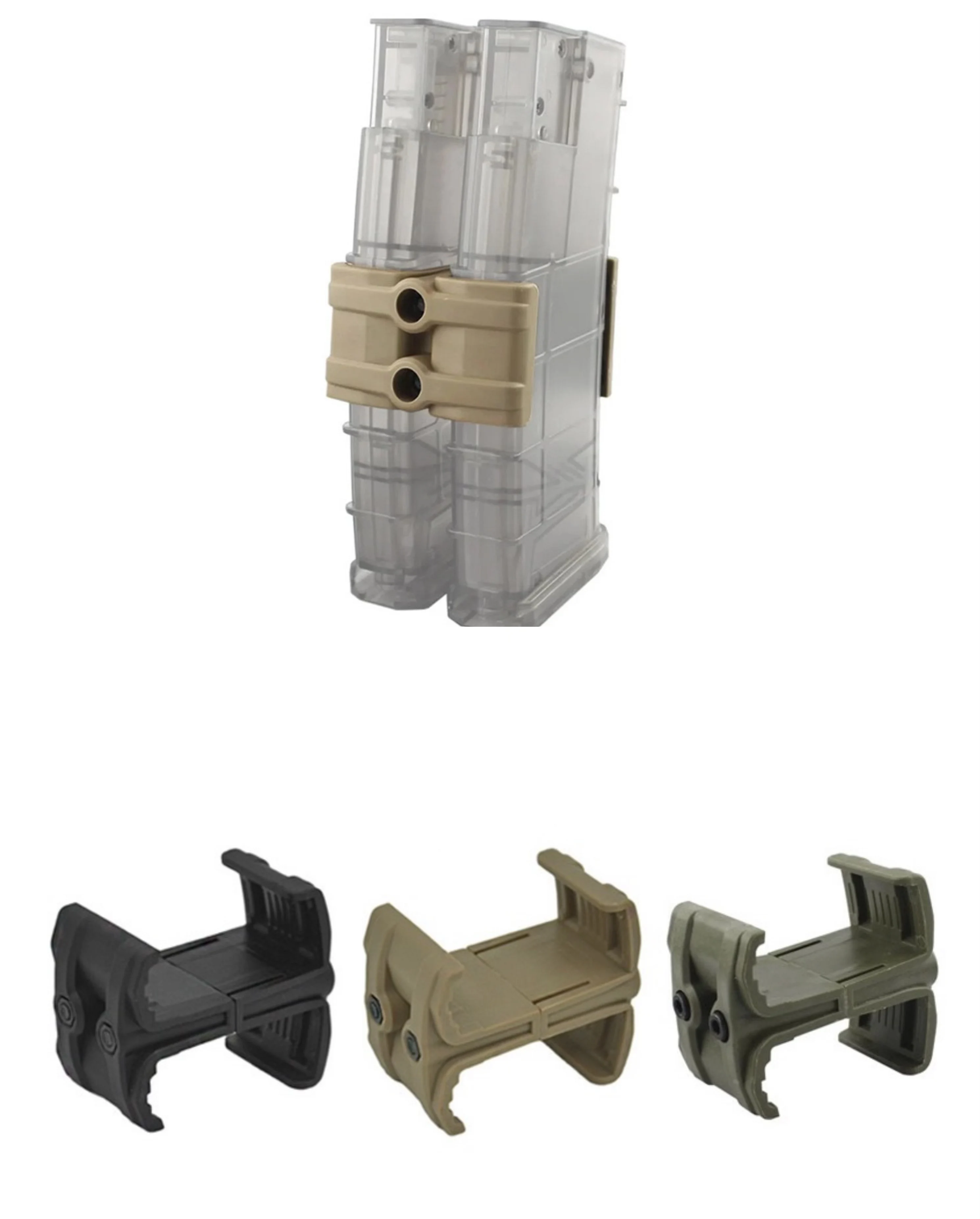 Универсальный зажим для винтовки двойной параллельный журнал AK AR15 M4 Mag595