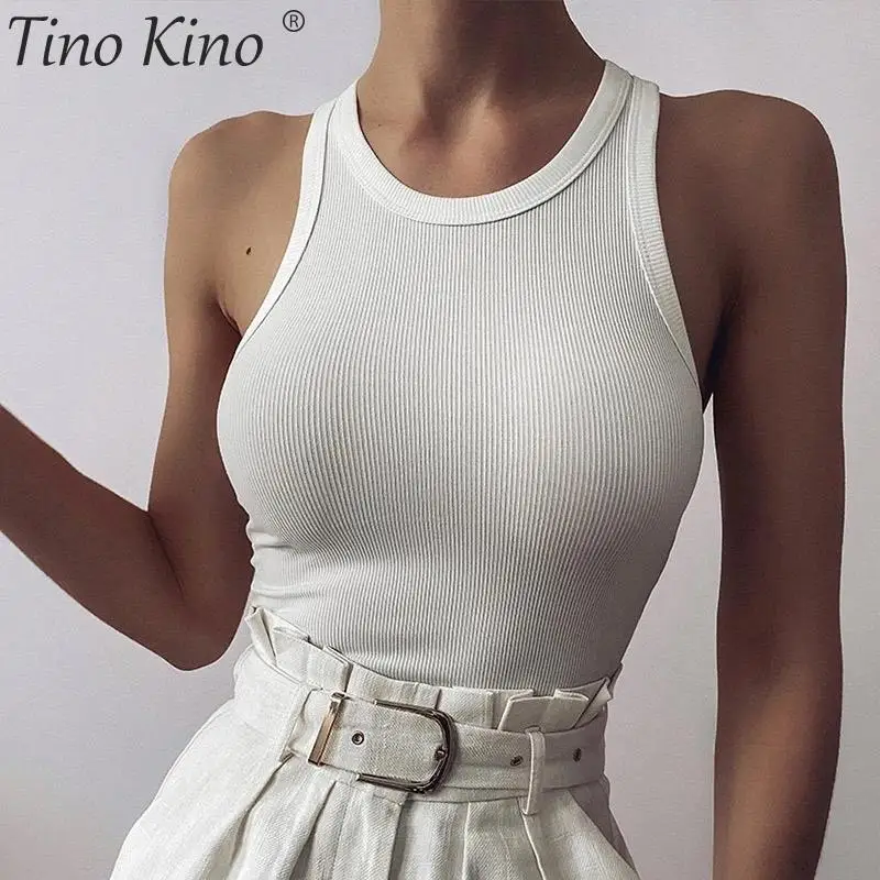 Летние женские топы без рукавов сексуальный короткий вязаный женский эластичный