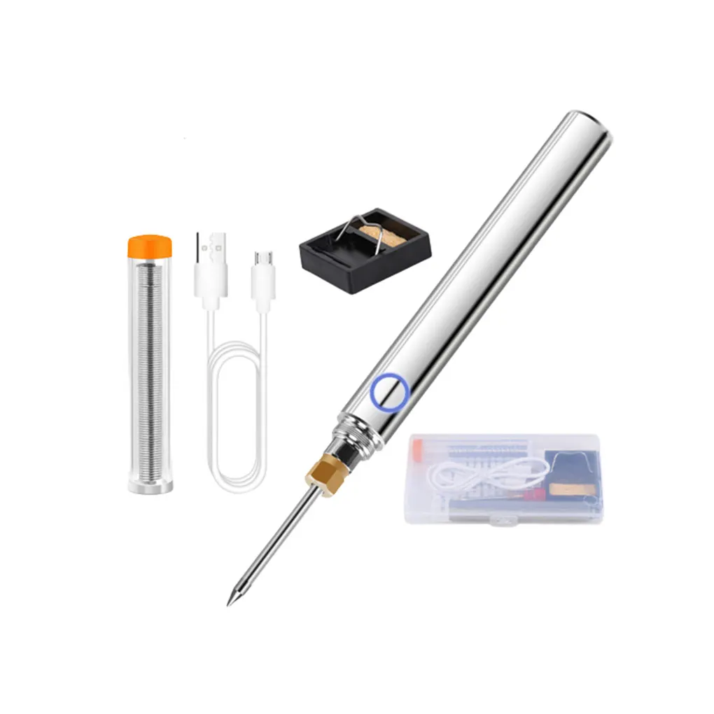 

Беспроводной паяльник из нержавеющей стали, ручной паяльник «сделай сам» с аккумулятором и USB-зарядкой