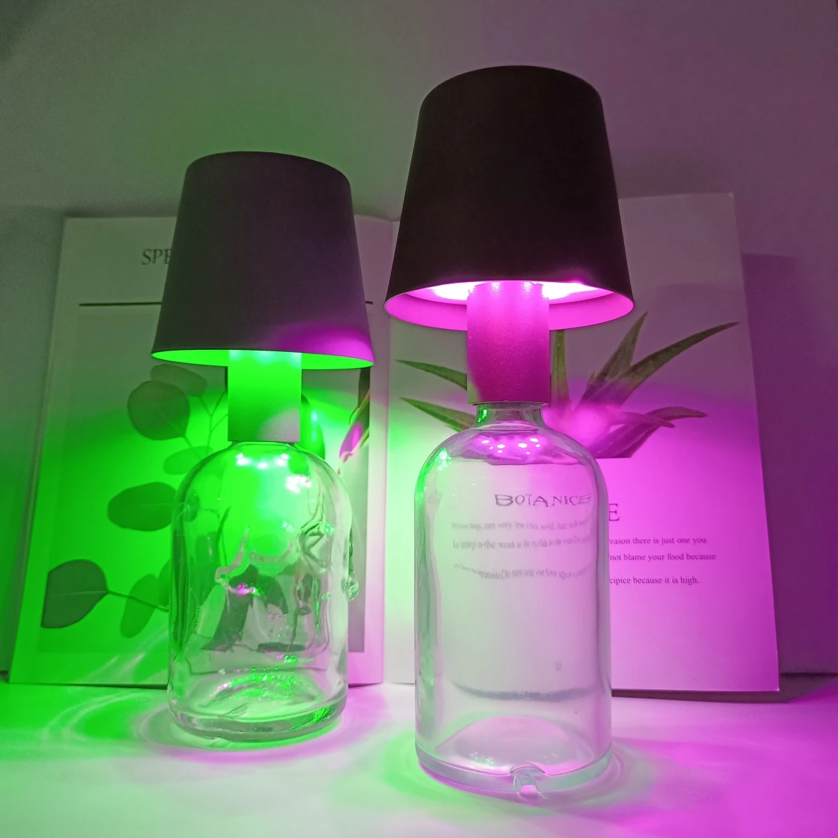 Перезаряжаемая лампа для бутылки с регулируемой яркостью и сенсорным