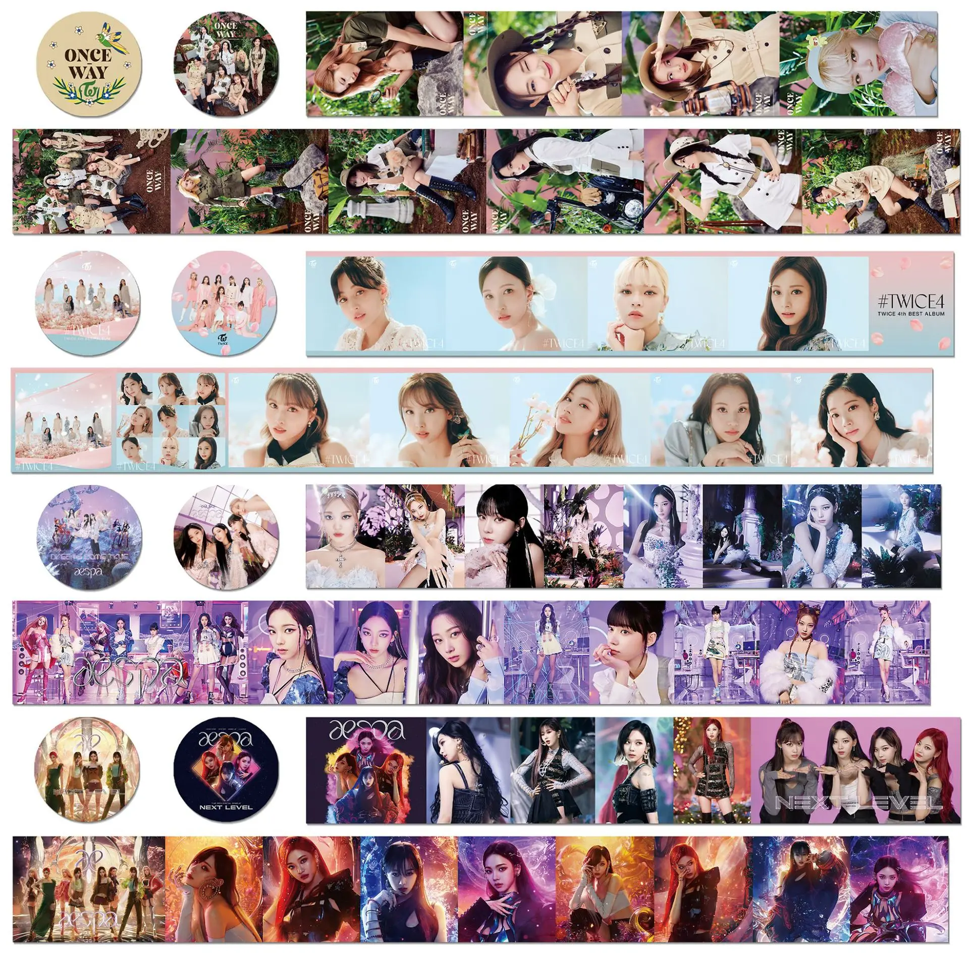 Kpop Aespa двойная васи лента наклейка Формула любви Маскировочная Лента Клейкая