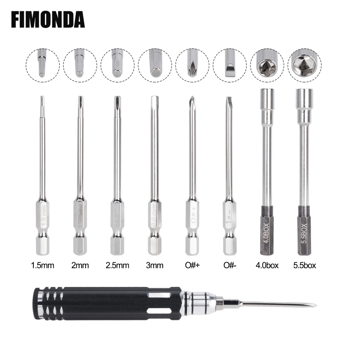 Стальной 8 в 1 многофункциональный набор отверток с торцевой отверткой для